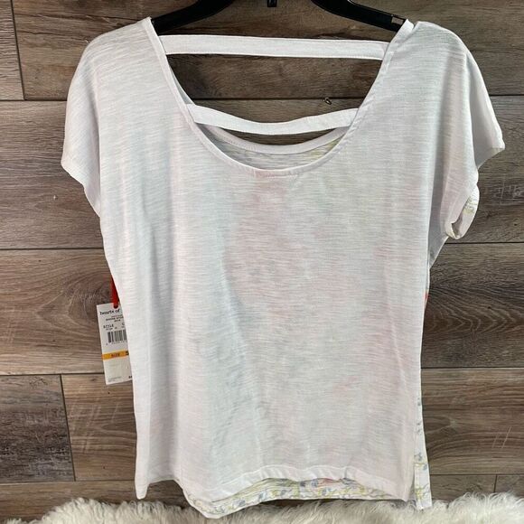 HEARTS OF PALM Womens Floral Tropical Embellished  Cottagecore Top Sz Small NWT - Picture 3 of 6